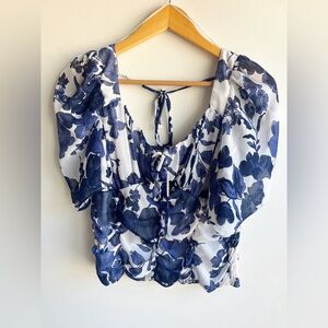 Sienna Sky Floral Rushed Top